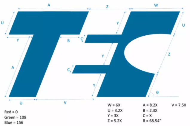 TEC标志尺寸